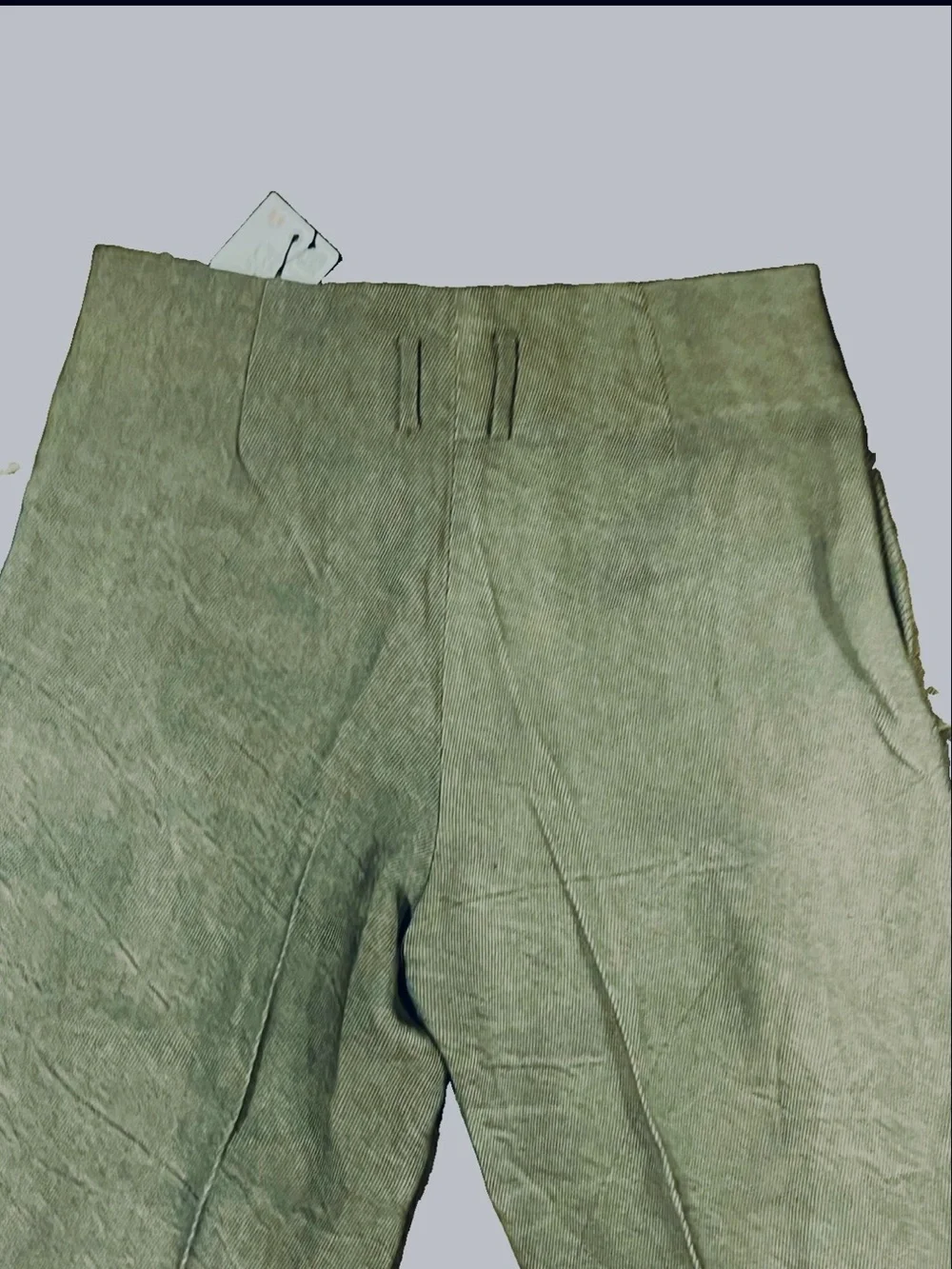 Zara Olive Green Tailored Dress Pants